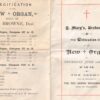 Order of Service to dedicate the Organ in 1896.